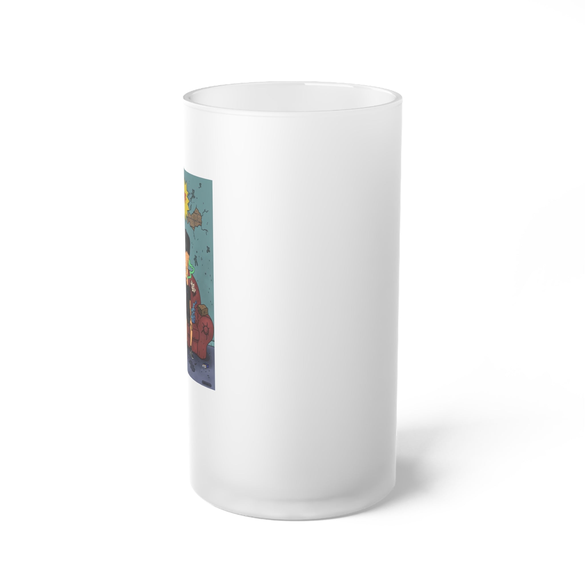 Knock Off Frosted Glass Beer Mug