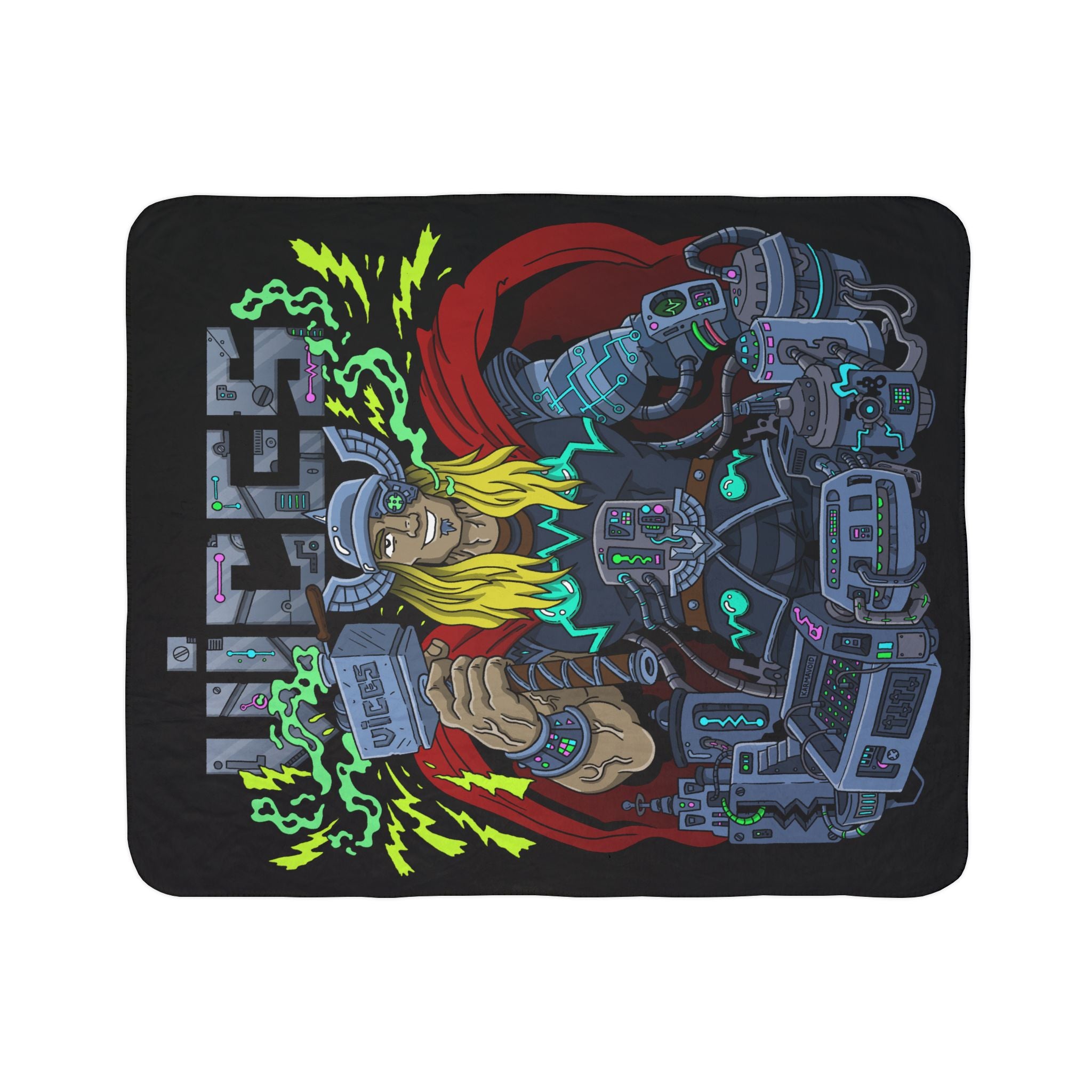 Vices ThundaPunk Fleece Sherpa Blanket