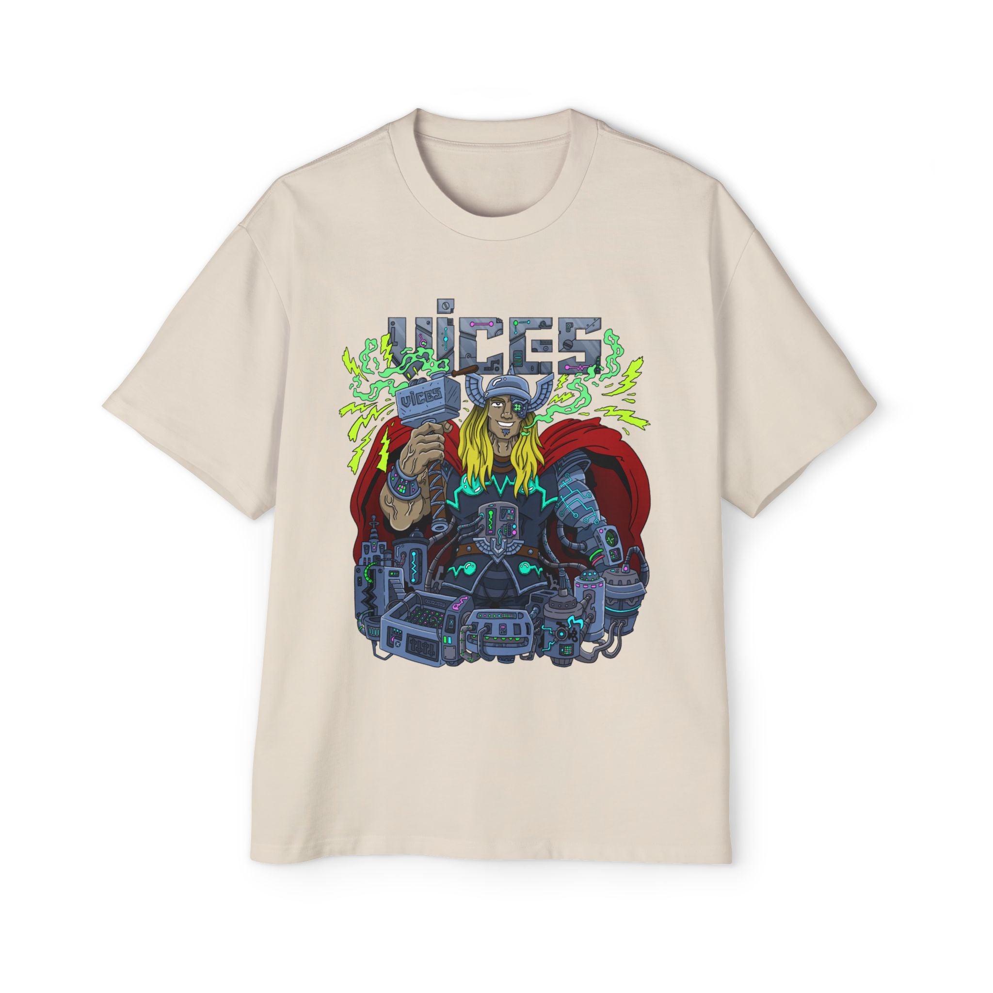 Vices ThundaPunk Oversized Graphic Tee