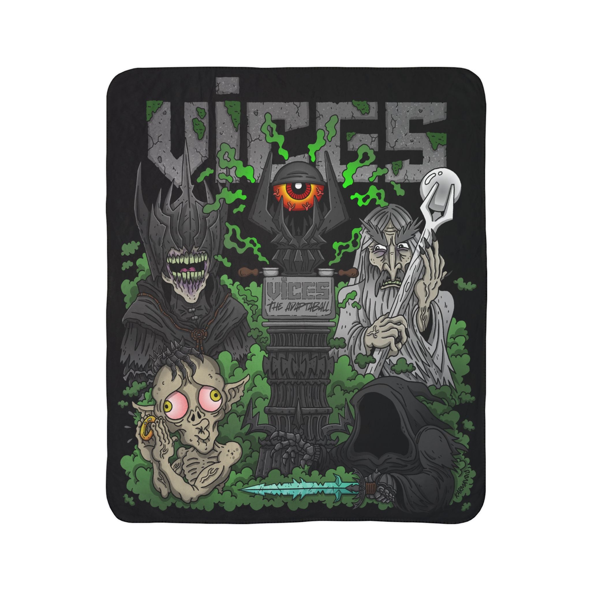 Vices The One Fleece Sherpa Blanket