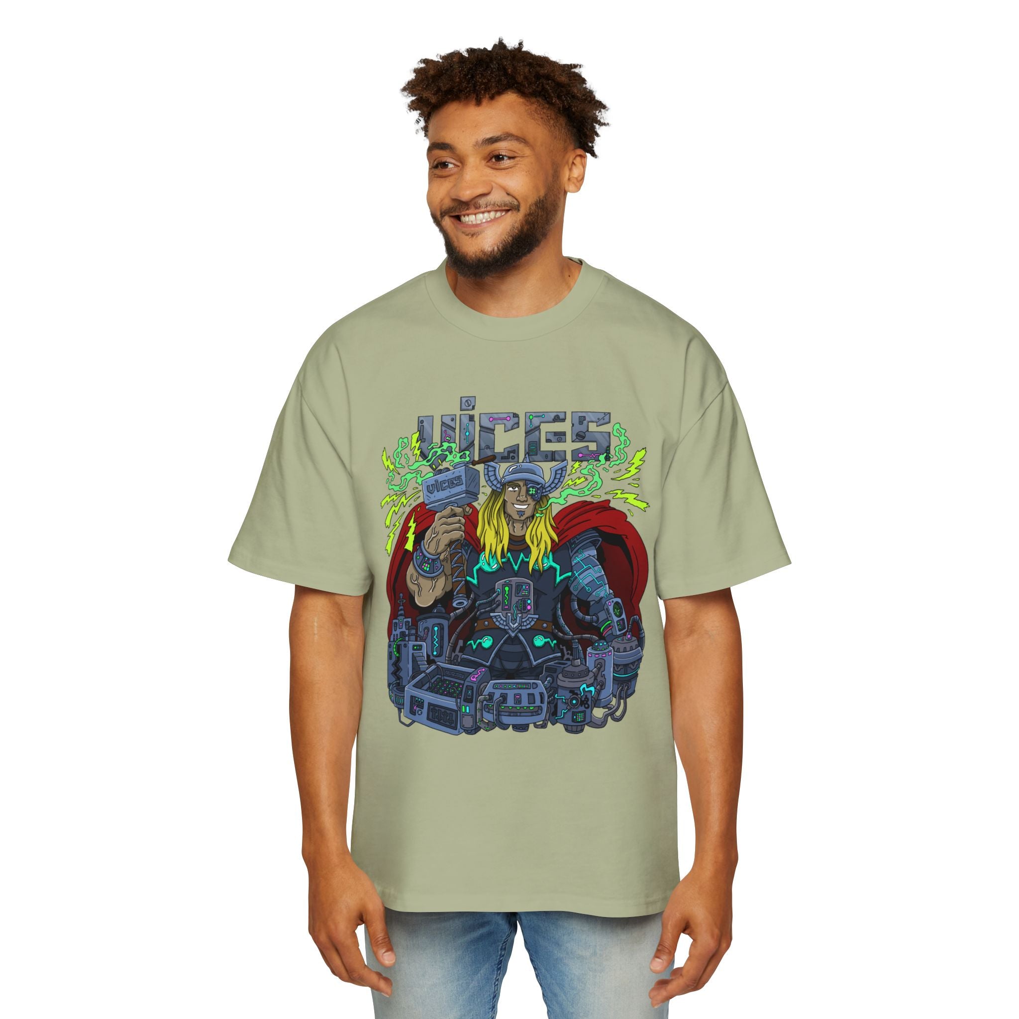 Vices ThundaPunk Oversized Graphic Tee