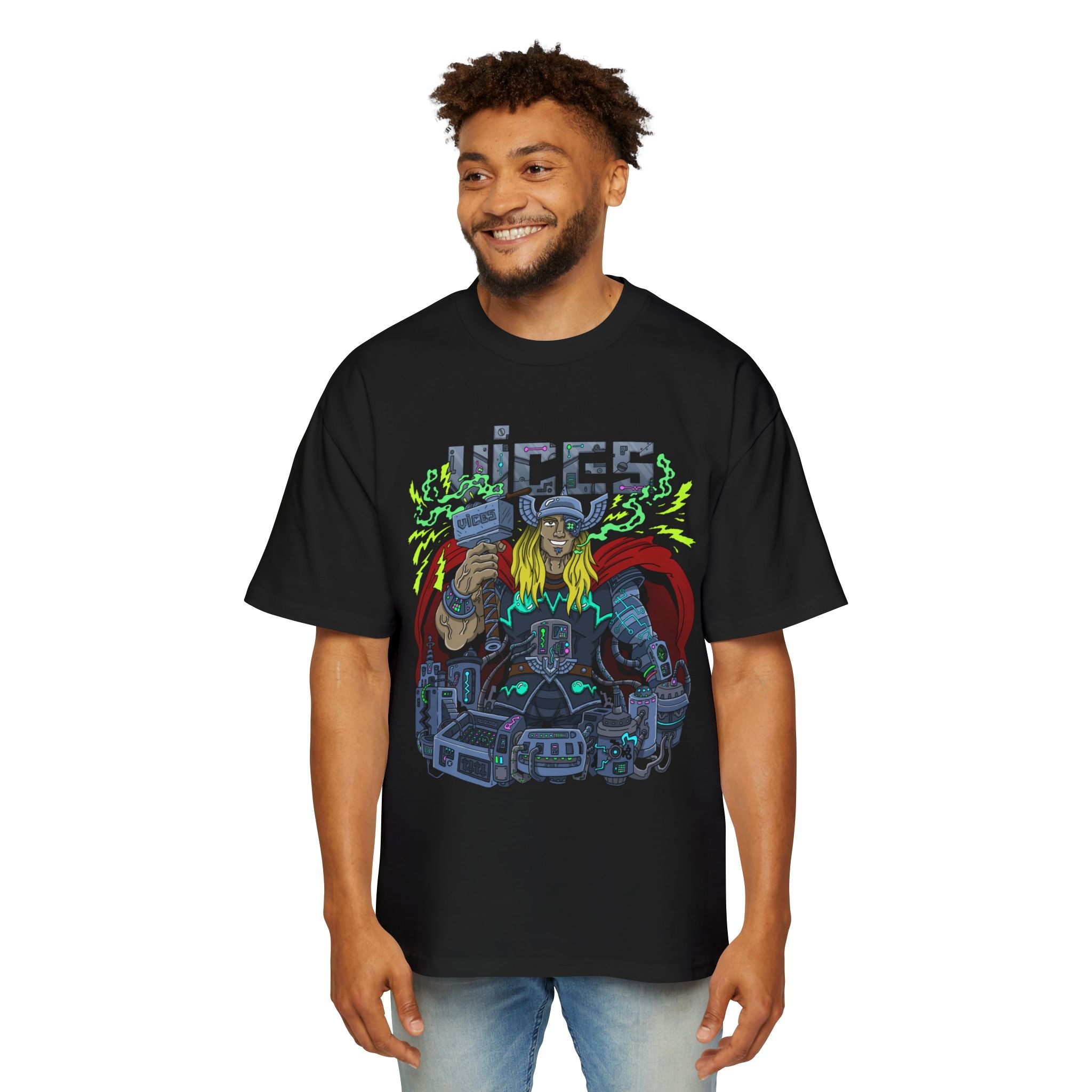 Vices ThundaPunk Oversized Graphic Tee