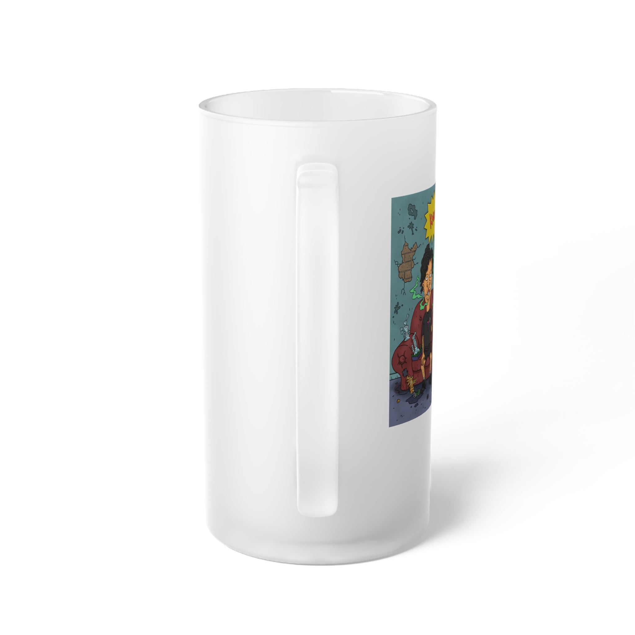 Knock Off Frosted Glass Beer Mug