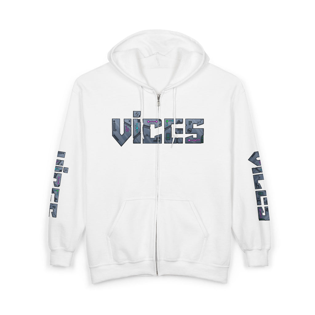 Vices Cyber-Logo Zip Hoodie