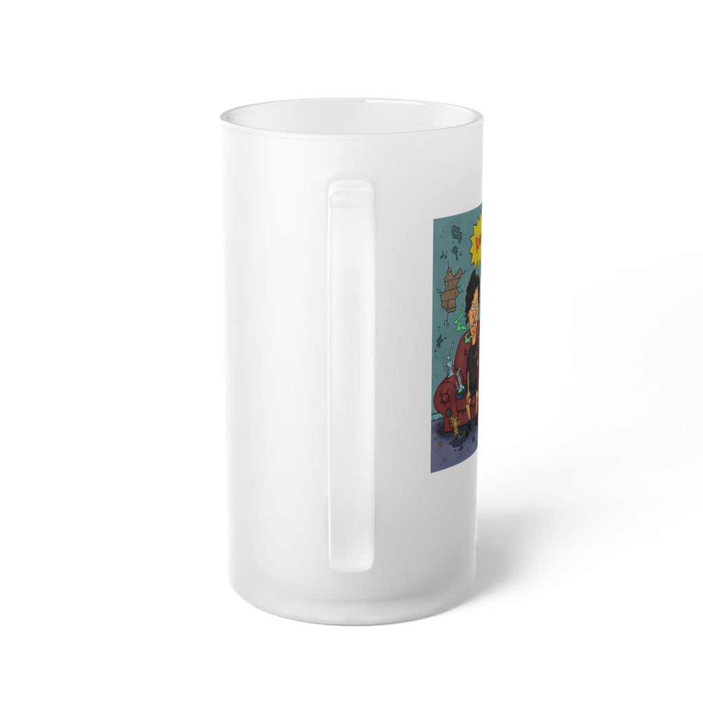 Knock Off Frosted Glass Beer Mug