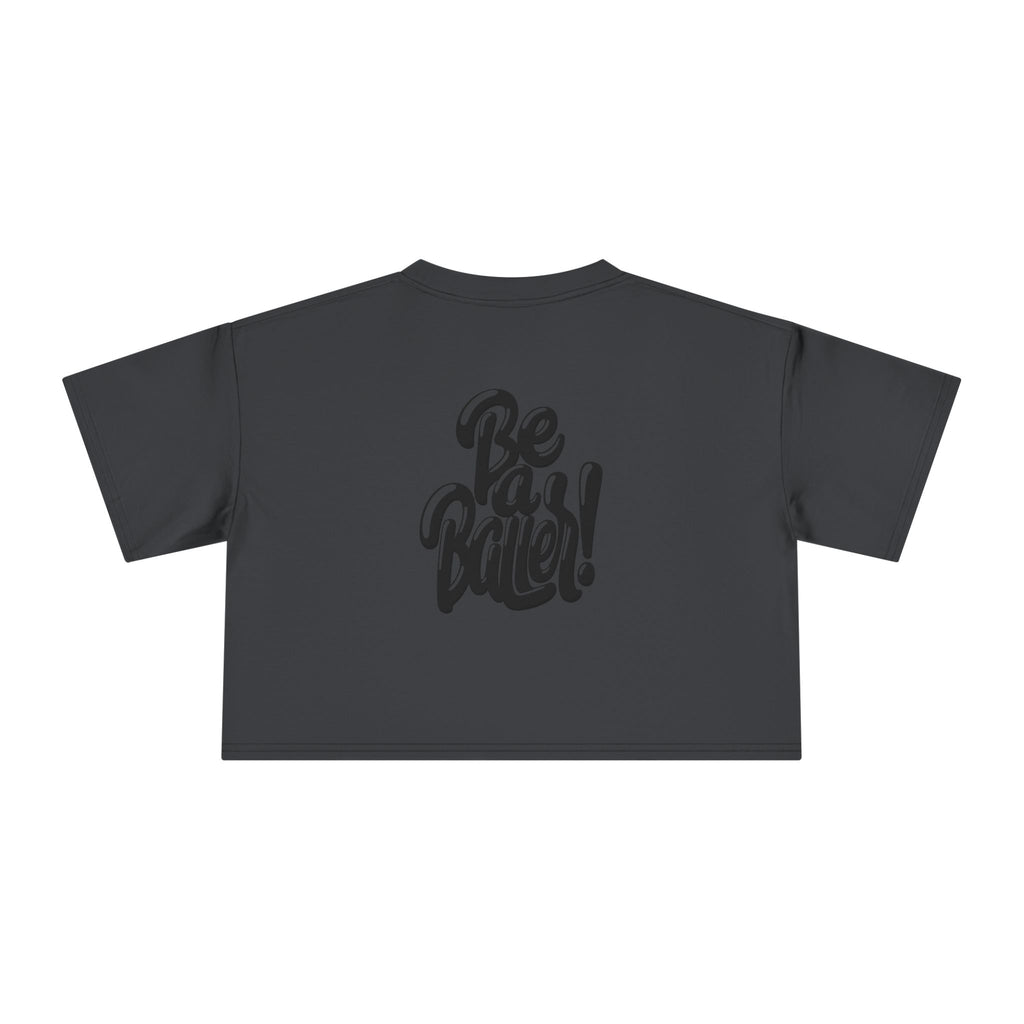 Curly Vices Be A Baller Crop Tee