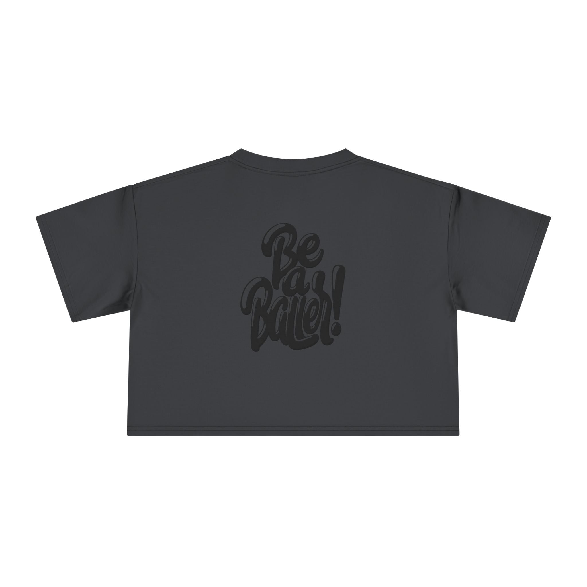 Curly Vices Be A Baller Crop Tee