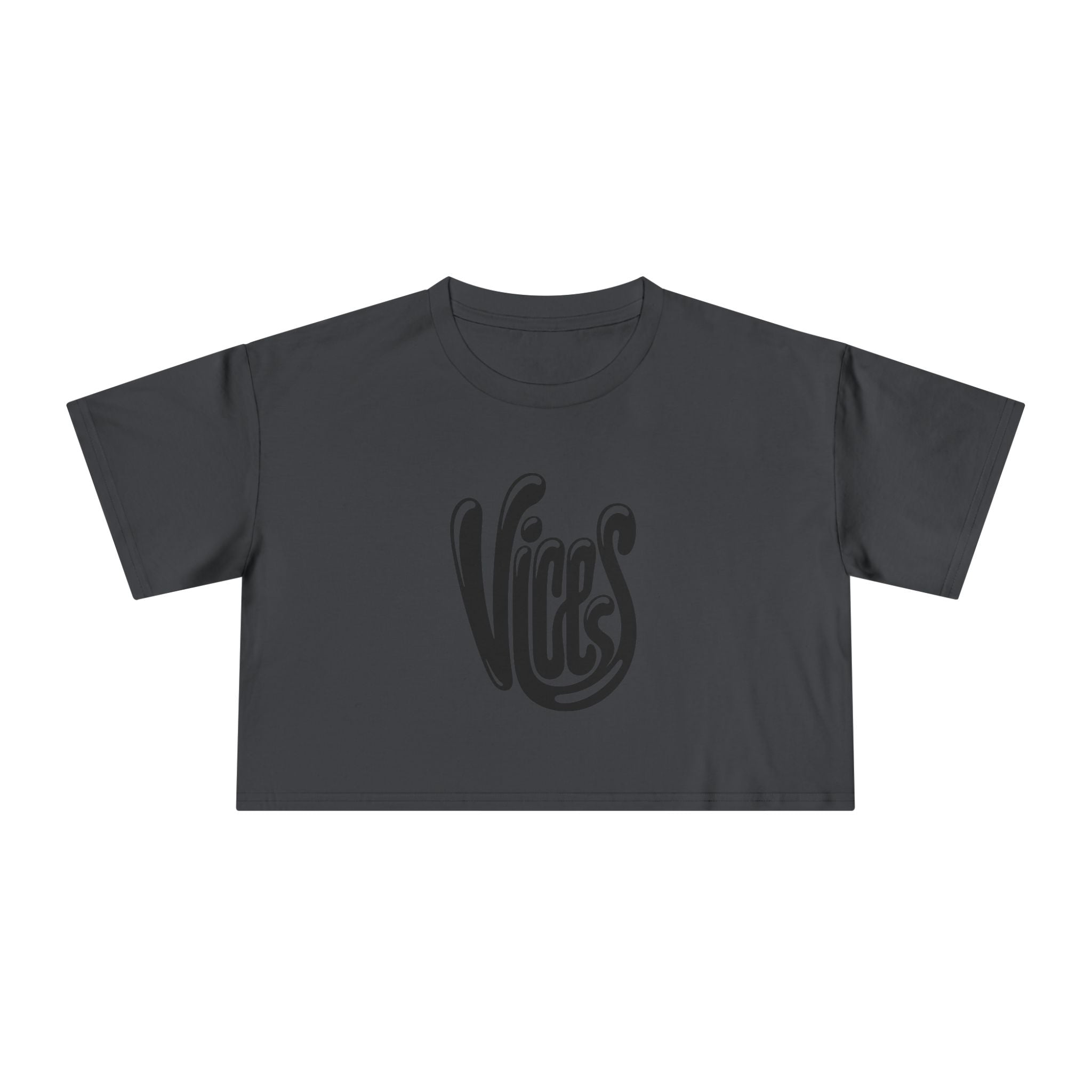 Curly Vices Be A Baller Crop Tee