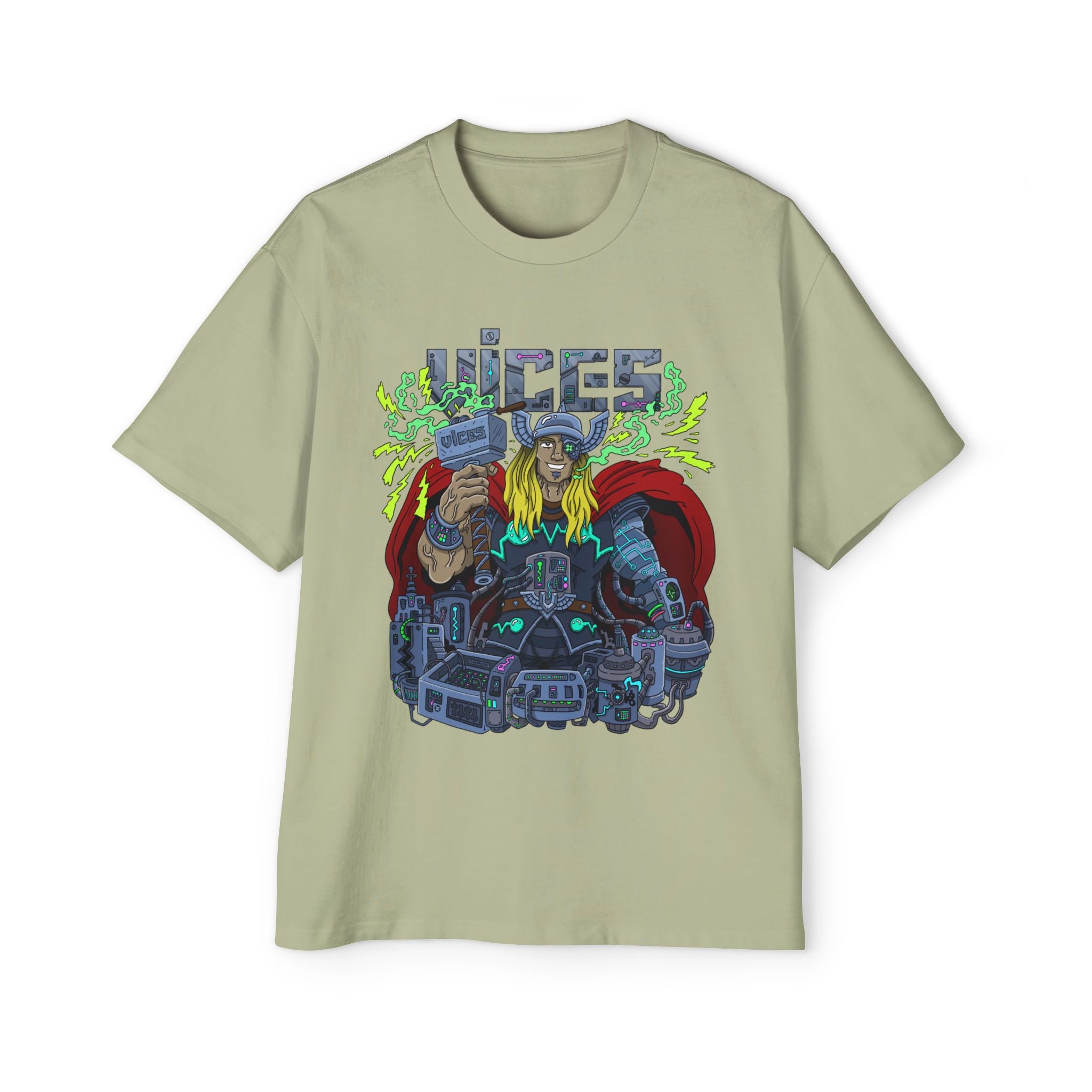 Vices ThundaPunk Oversized Graphic Tee