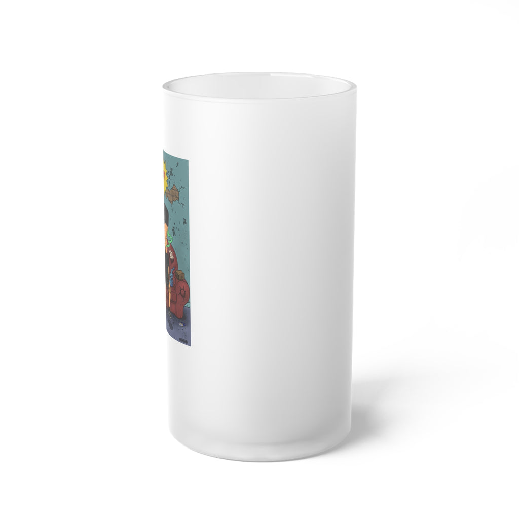 Knock Off Frosted Glass Beer Mug