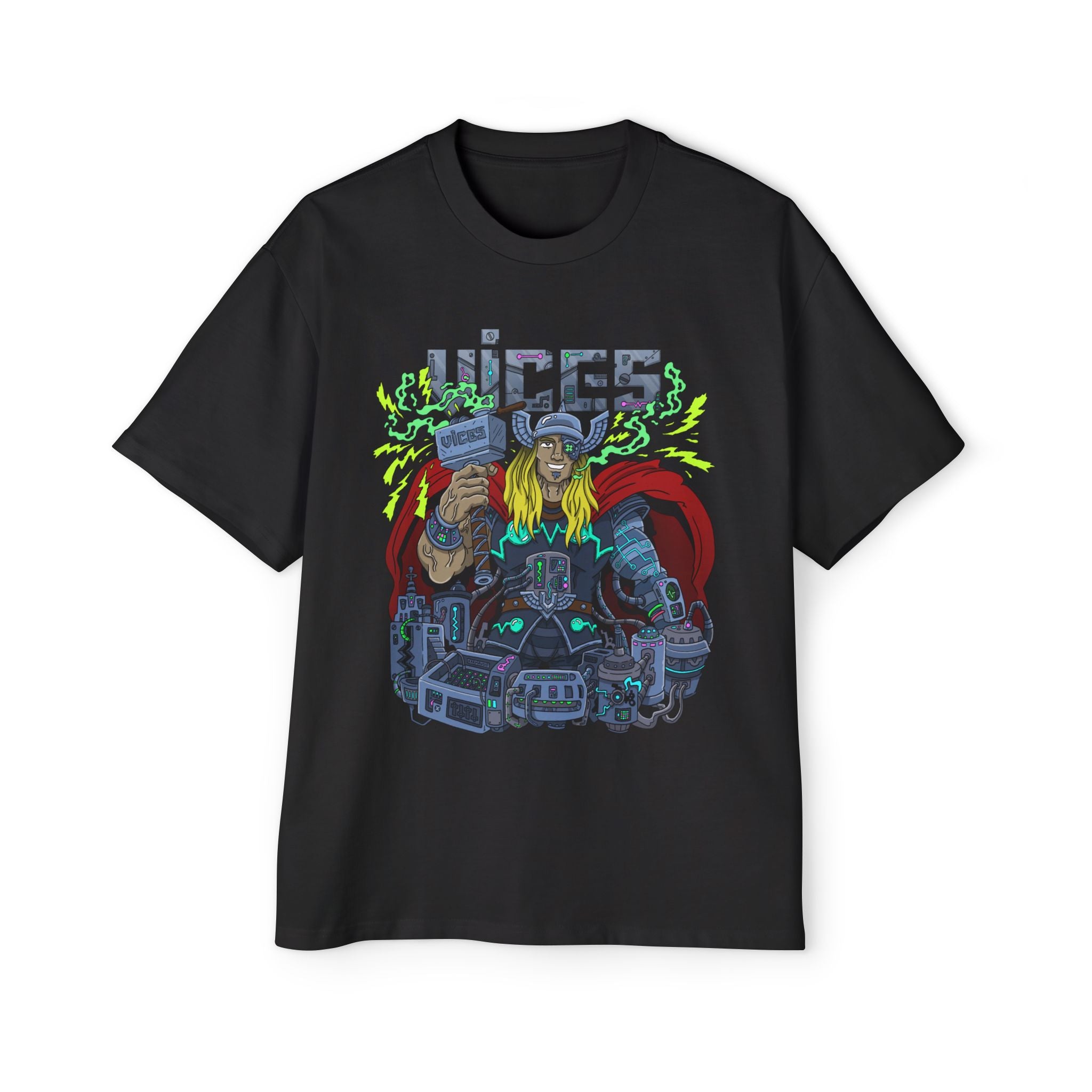 Vices ThundaPunk Oversized Graphic Tee