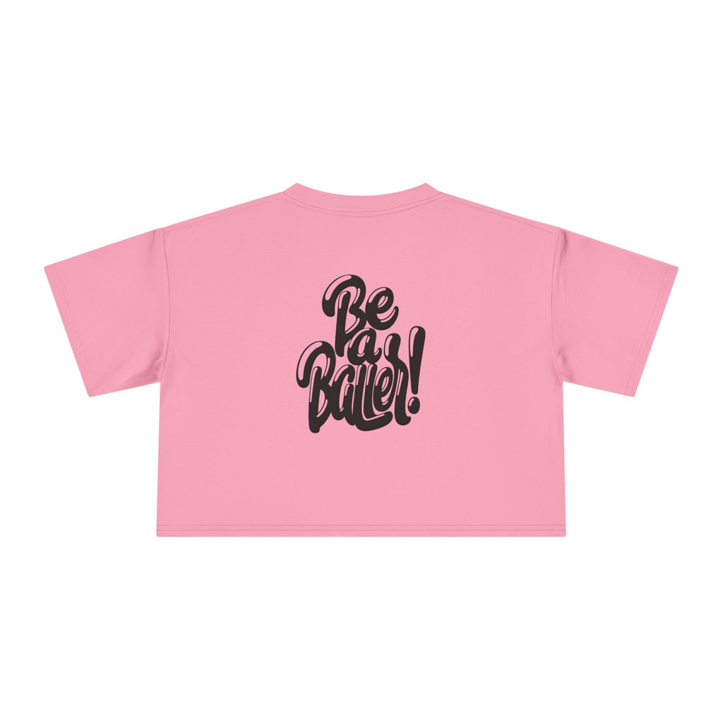 Curly Vices Be A Baller Crop Tee