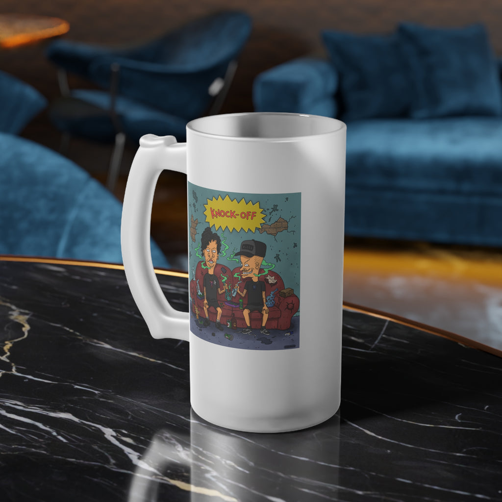 Knock Off Frosted Glass Beer Mug