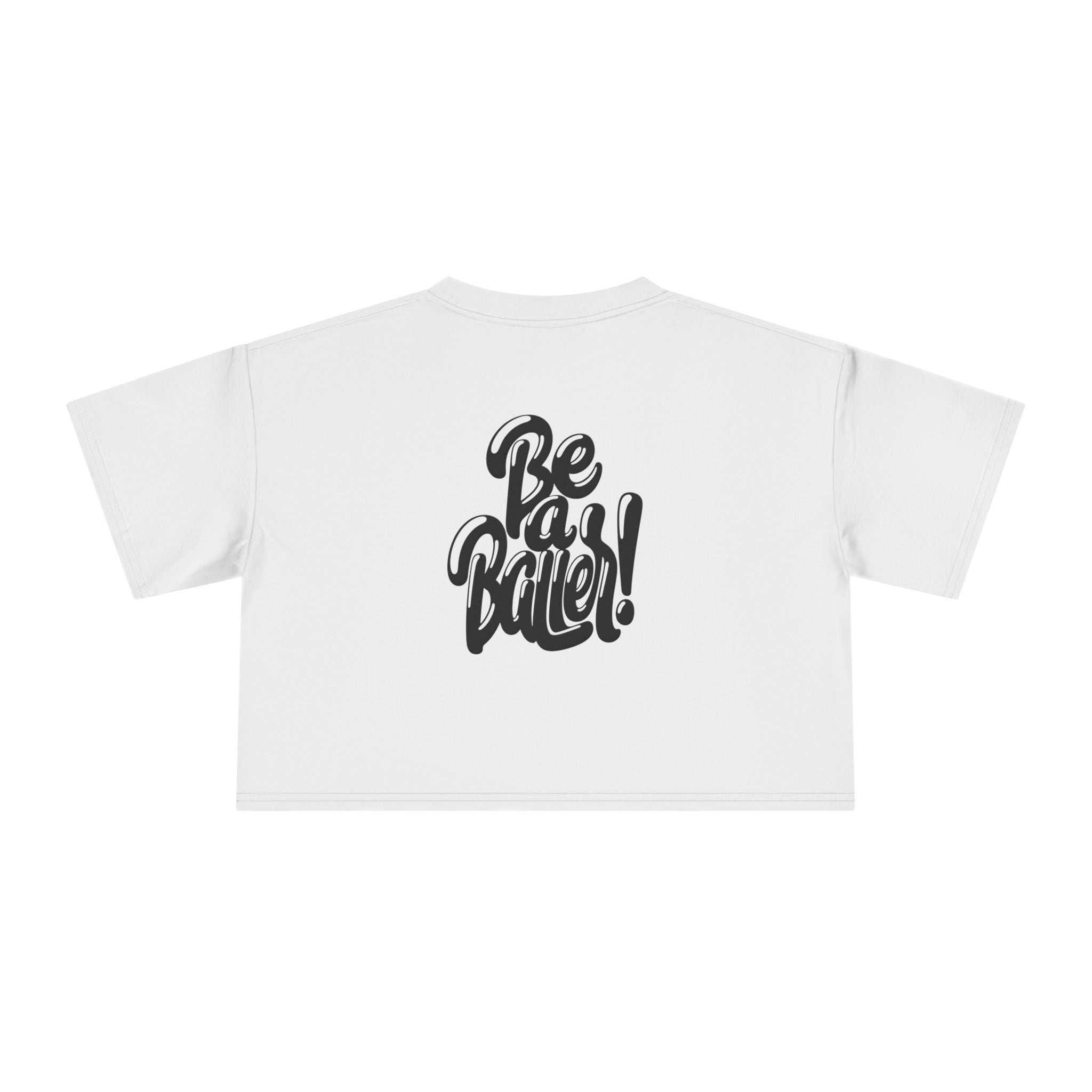 Curly Vices Be A Baller Crop Tee