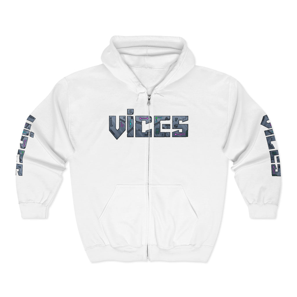 Vices Cyber-Logo Zip Hoodie