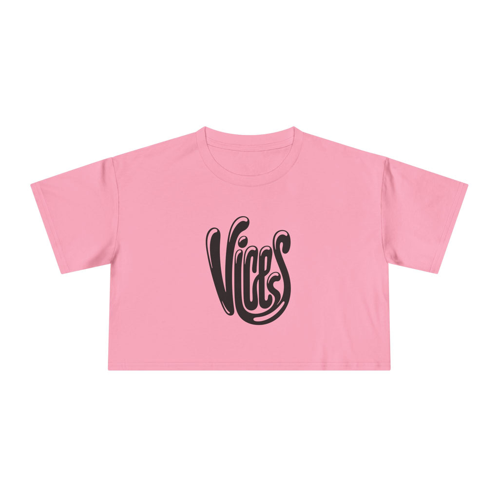 Curly Vices Be A Baller Crop Tee