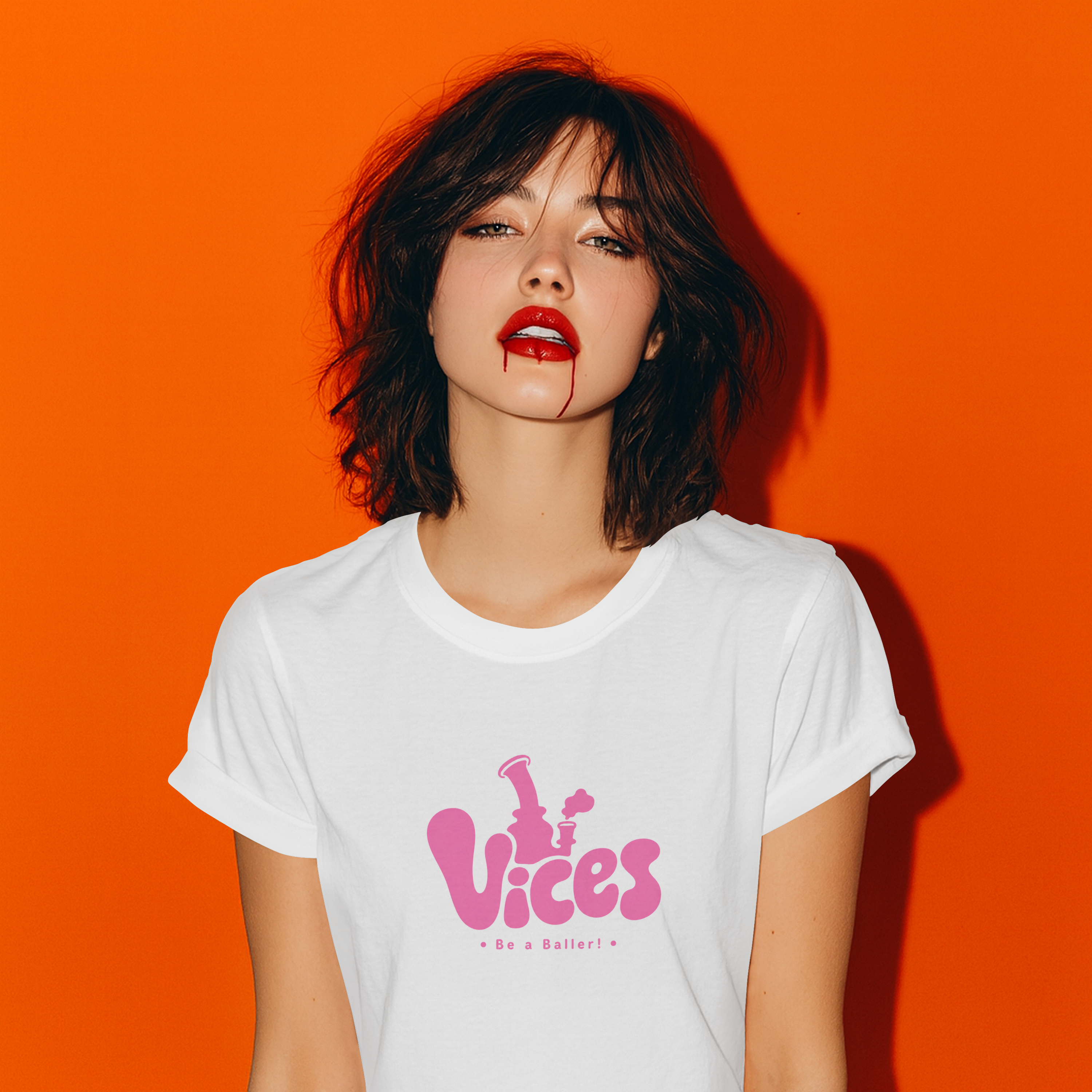 Bubbly Vices Crop Tee