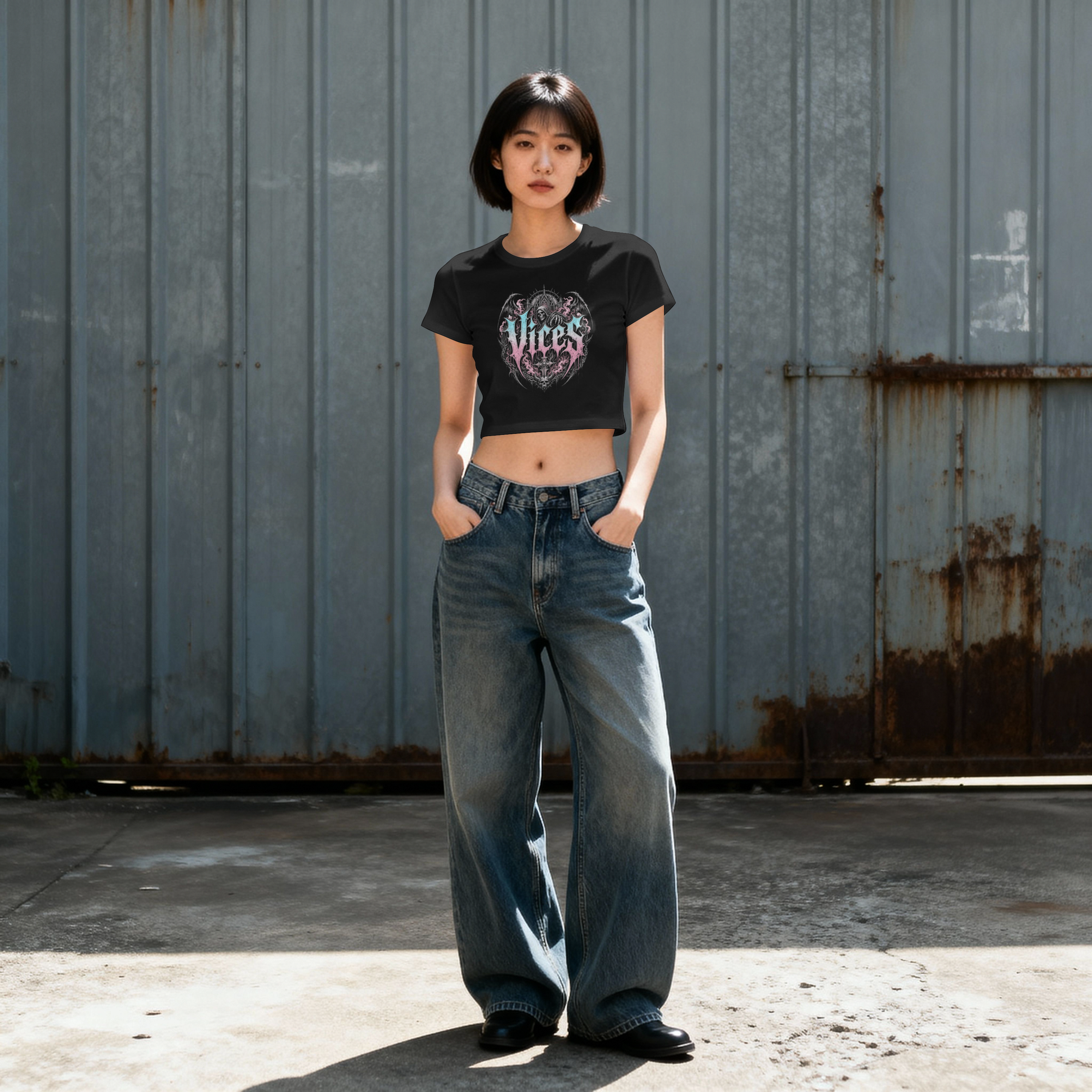 Metal Vices Crop Tee