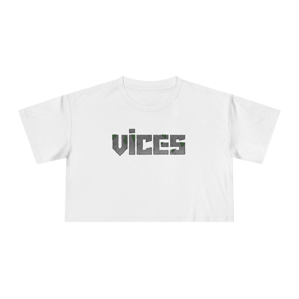 Vices Stoned-Logo Crop Tee