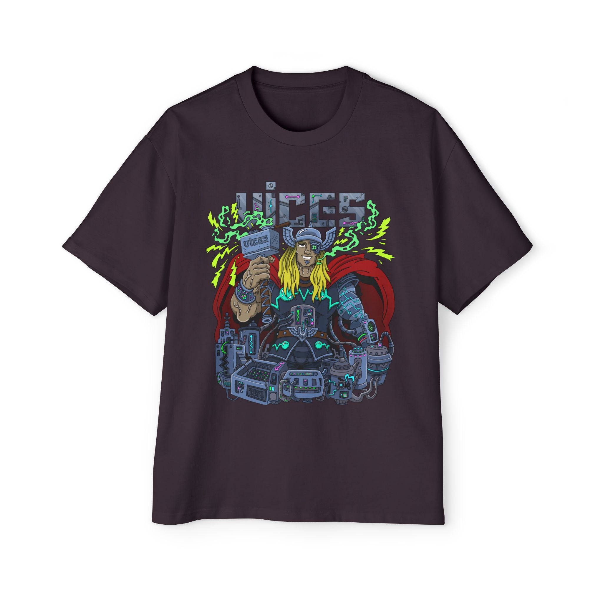 Vices ThundaPunk Oversized Graphic Tee