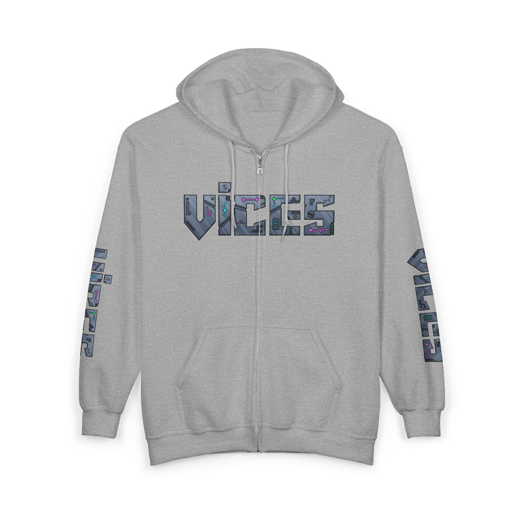 Vices Cyber-Logo Zip Hoodie