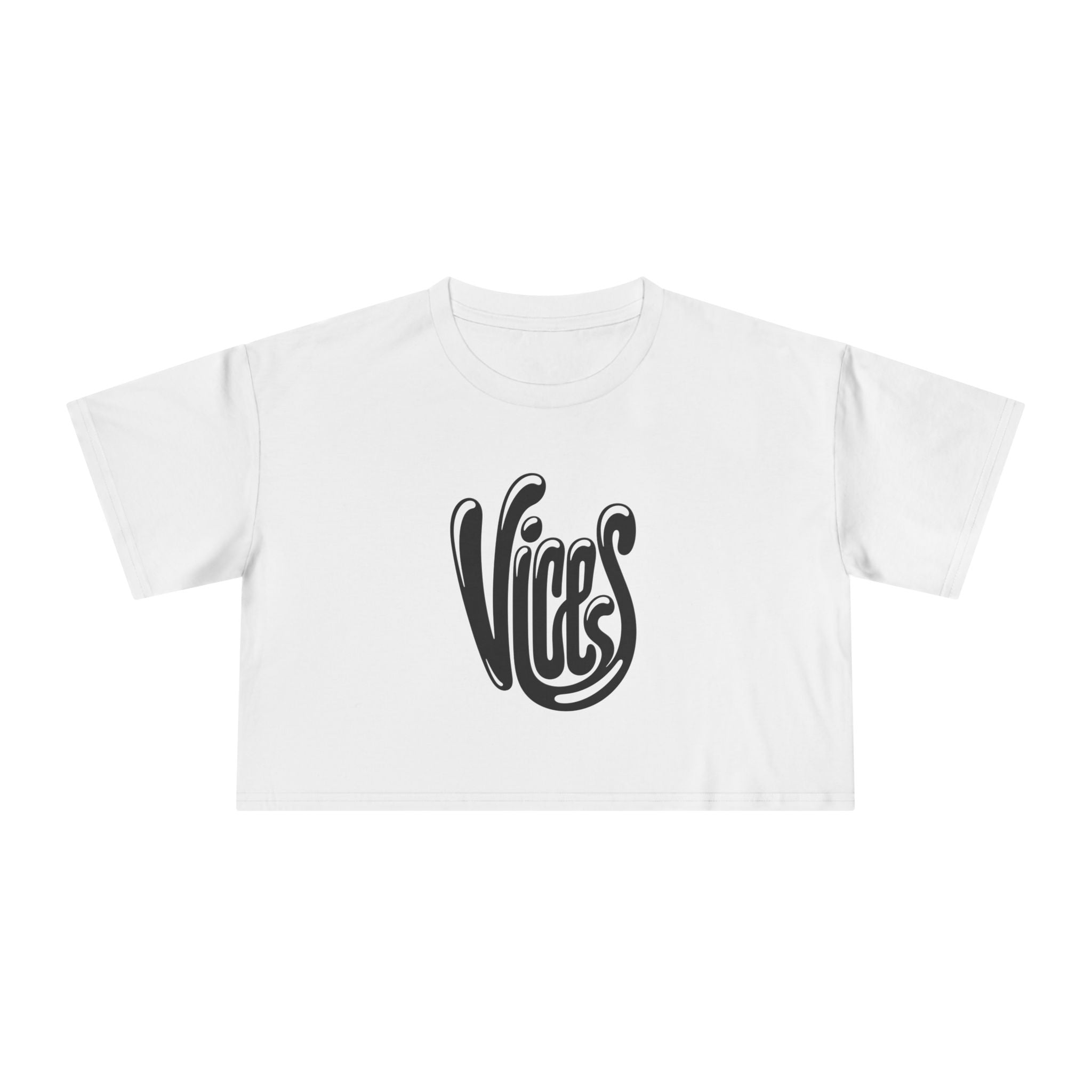 Curly Vices Be A Baller Crop Tee