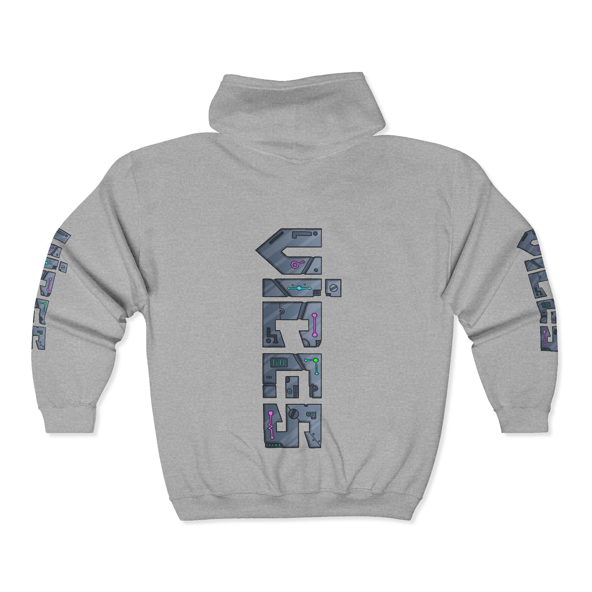 Vices Cyber-Logo Zip Hoodie