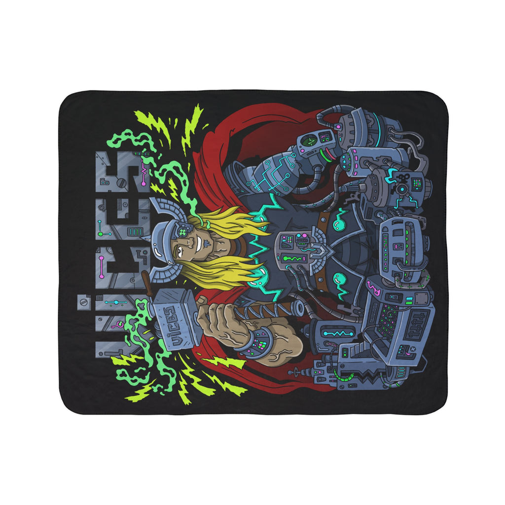 Vices ThundaPunk Fleece Sherpa Blanket