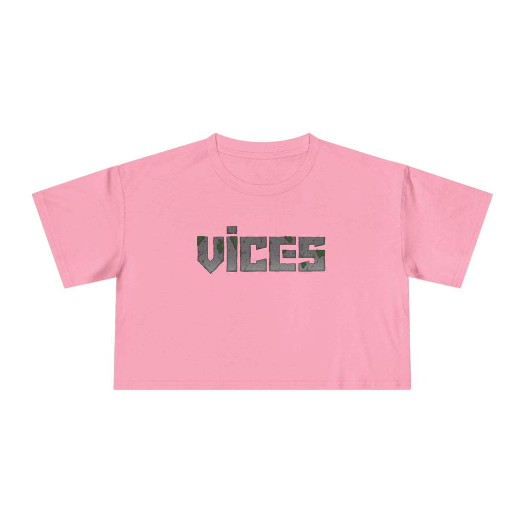 Vices Stoned-Logo Crop Tee