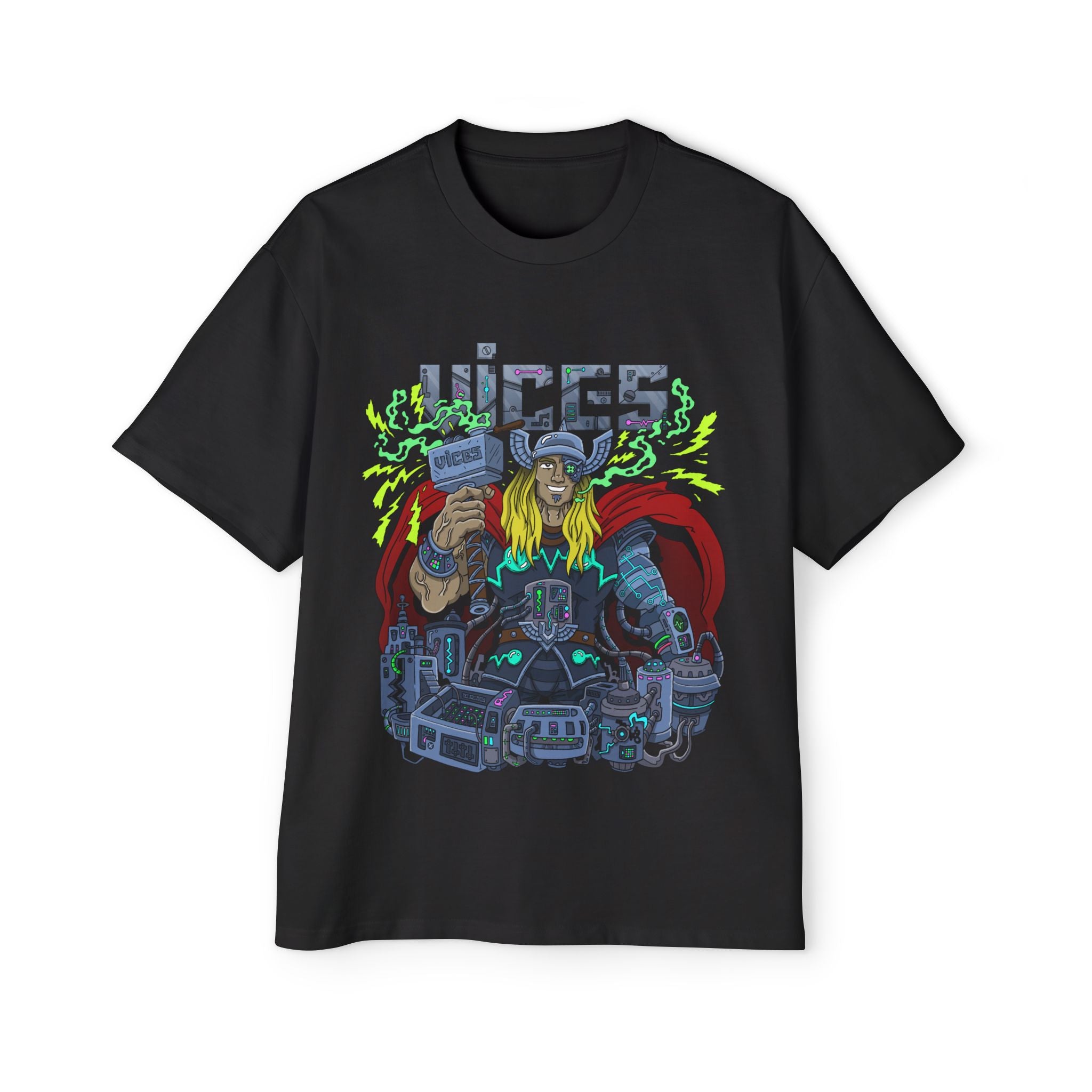 Vices ThundaPunk Band Oversize Tee