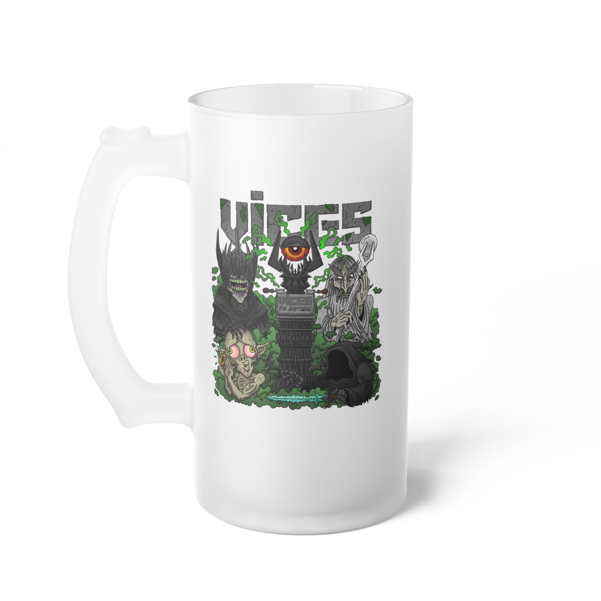 Vices The One Frosted Glass Beer Mug