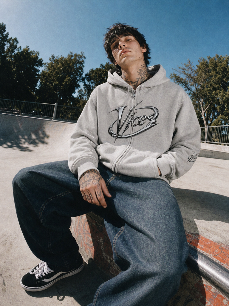 Chrome Vices Be A Baller Zip Hoodie