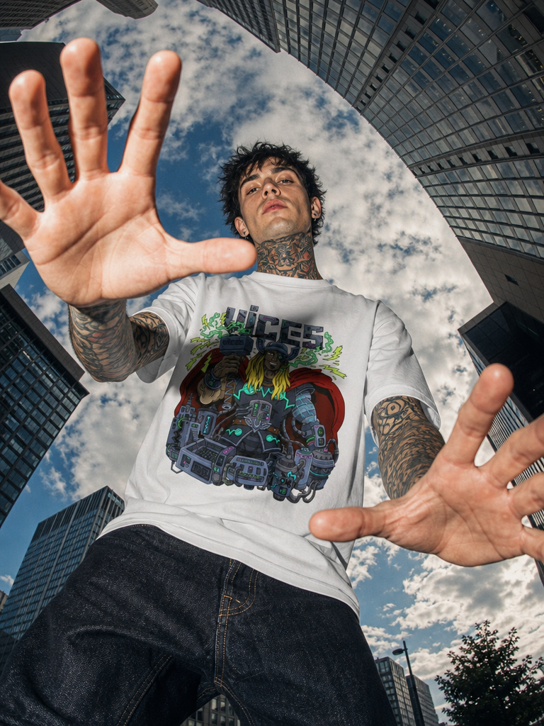 Vices ThundaPunk Band Oversize Tee